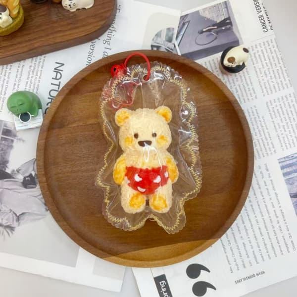 Red Diaper Pants Little Yellow Bear