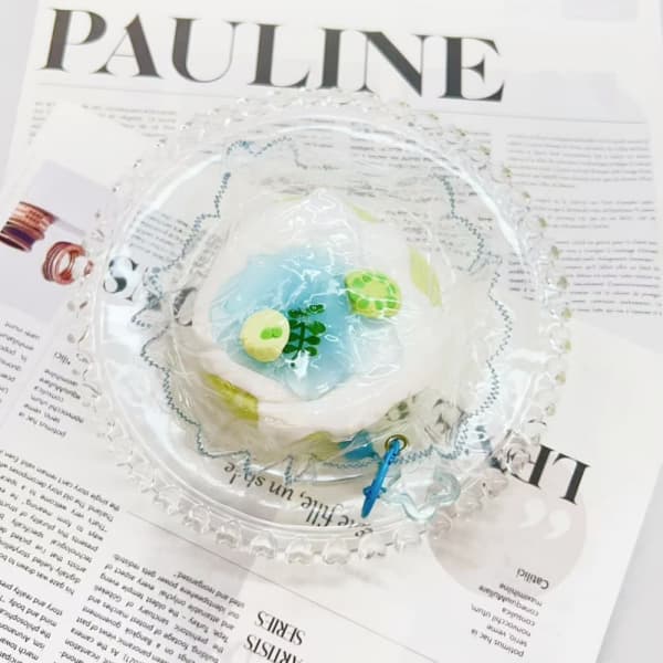Lemon Ice Cube Souffle